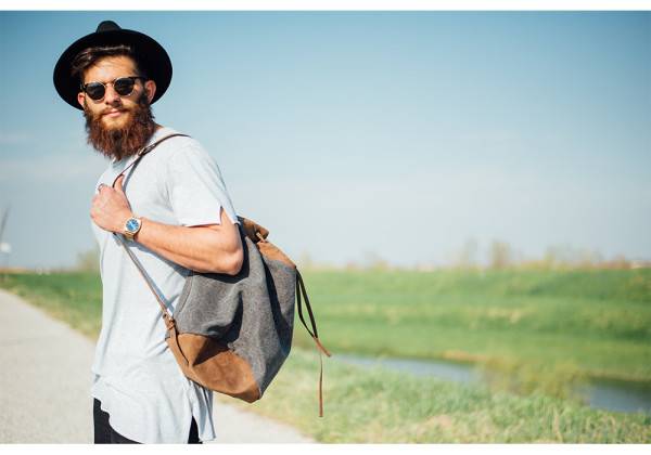Kjøre Project Leather / Canvas Slight Haversack In Linea