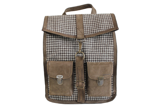 Kjøre Project Leather/Wool Pied de Poule In Vendita