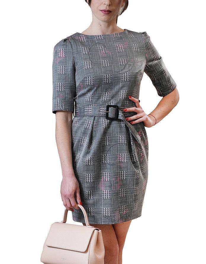 La Fabrique Assumptine Vestito Aderente Corto in Grigio