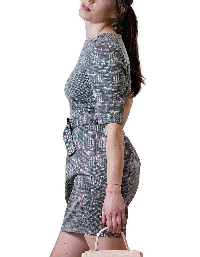 La Fabrique Assumptine Vestito Aderente Corto in Grigio I Più Venduti