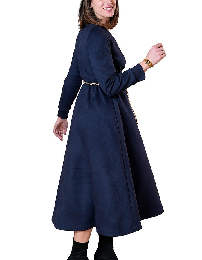 La Fabrique Brigitte Maxi Vestito Blu Negozio