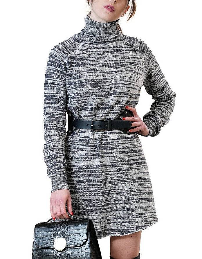 La Fabrique Charlotte Vestito in Maglia Grigio Nuova