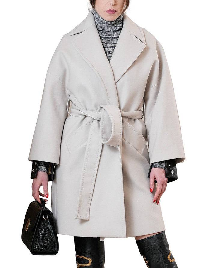 La Fabrique Elenoire Cappotto a Portafoglio Crema