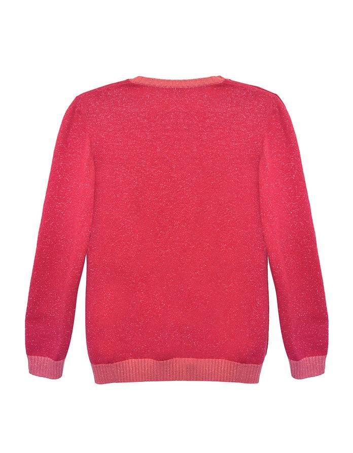 La Fabrique Lauren - Cardigan in Maglia Rosa Pezzi Unici