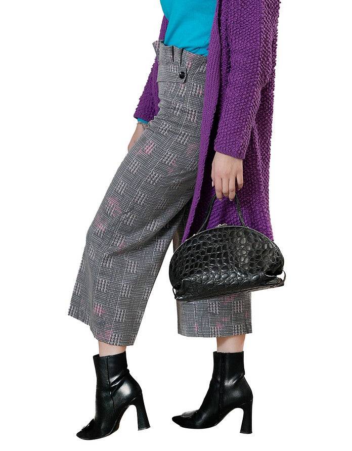 La Fabrique Lea Pantaloni Palazzo 7/8 in Grigio Soddisfazione Garantita
