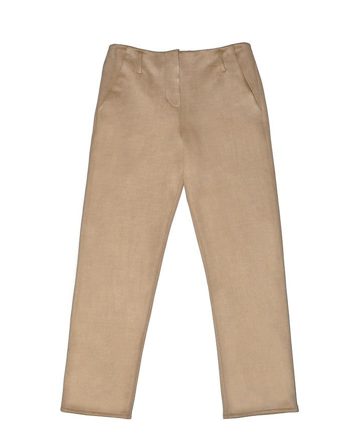 La Fabrique Louise Pantaloni Slim Beige Qualità Garantita