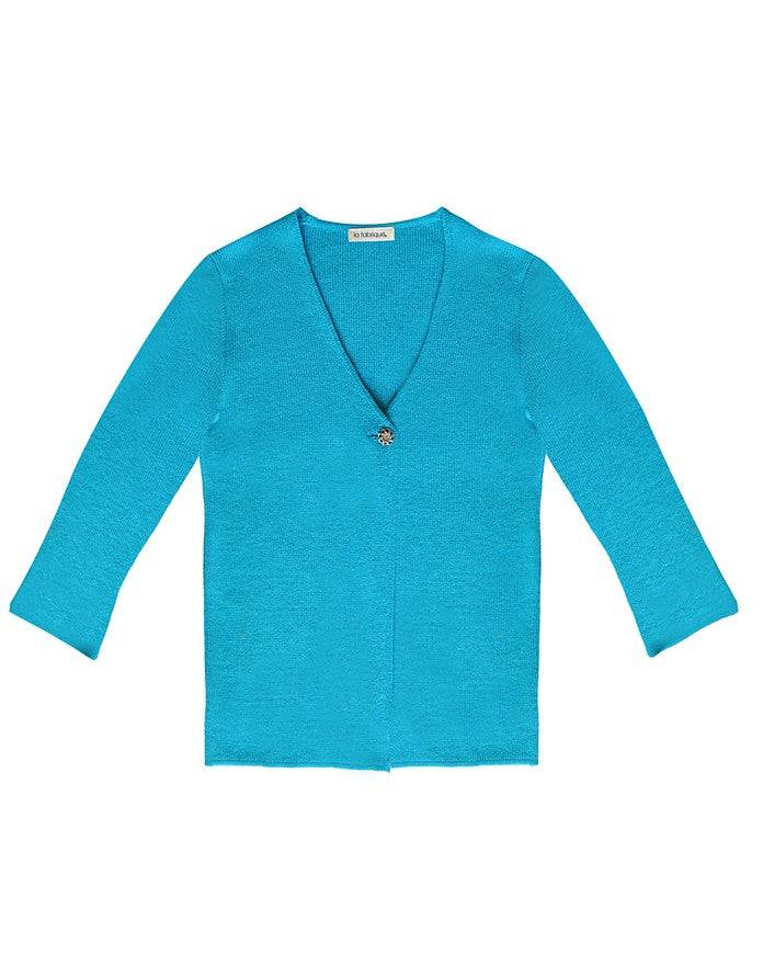 La Fabrique Madame Cardigan con Scollo a V in Maglia Acquista Ora
