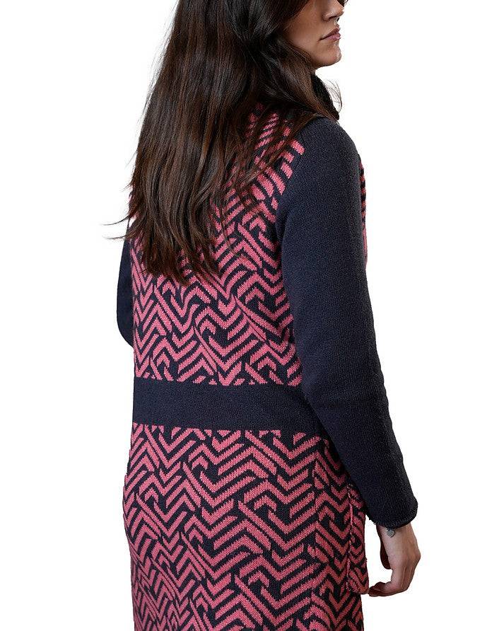 La Fabrique Margot Cappotto in Maglia Jacquard Promozione Limitata