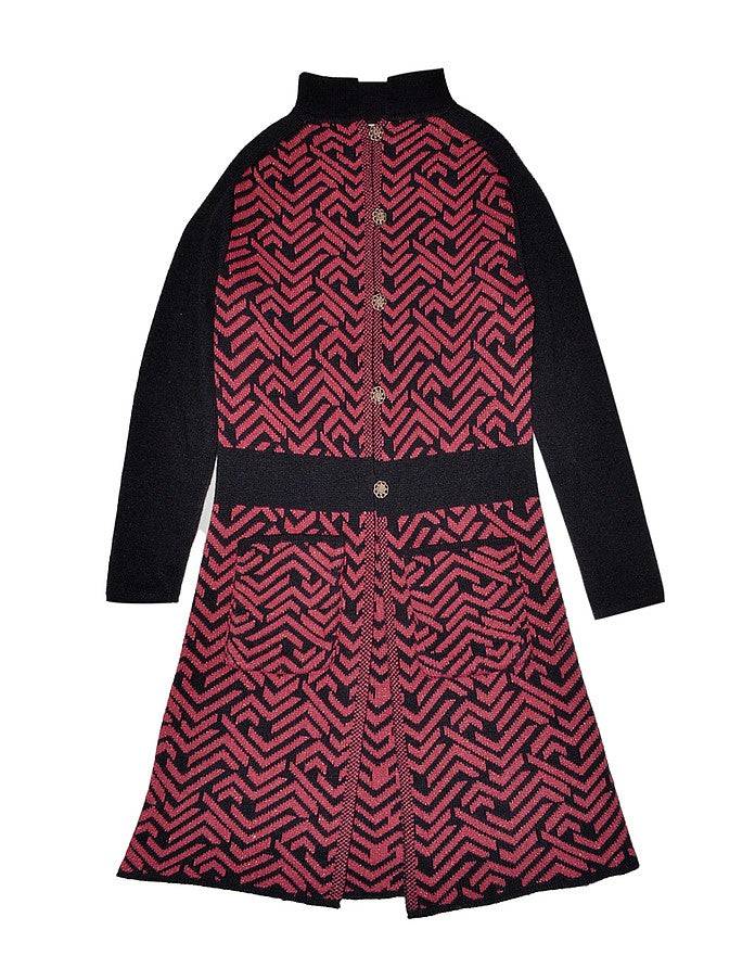 La Fabrique Margot Cappotto in Maglia Jacquard Promozione Limitata