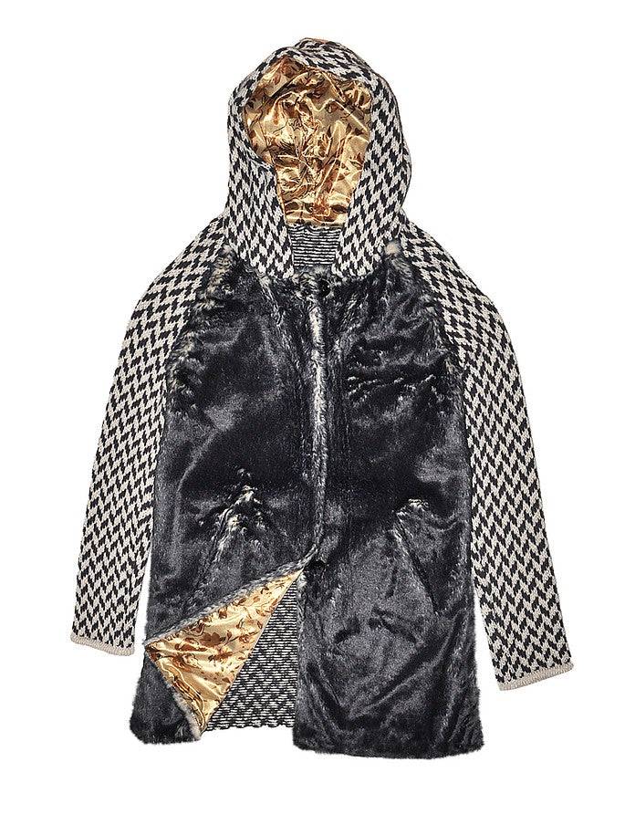 La Fabrique Pauline Cappotto in Maglia con Cappuccio Prezzo Ridotto