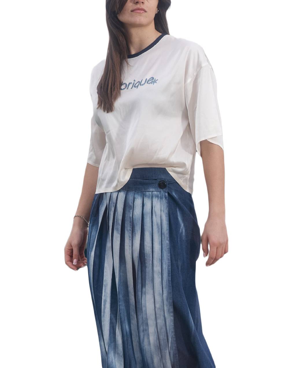 La Fabrique Tose T-shirt con Ricamo Sottocosto