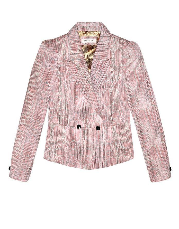 La Fabrique Stephanie Blazer Stampa Floreale Rosa Novità