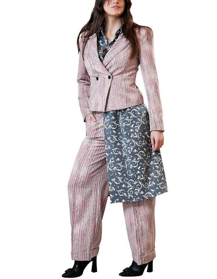 La Fabrique Stephanie Blazer Stampa Floreale Rosa Novità