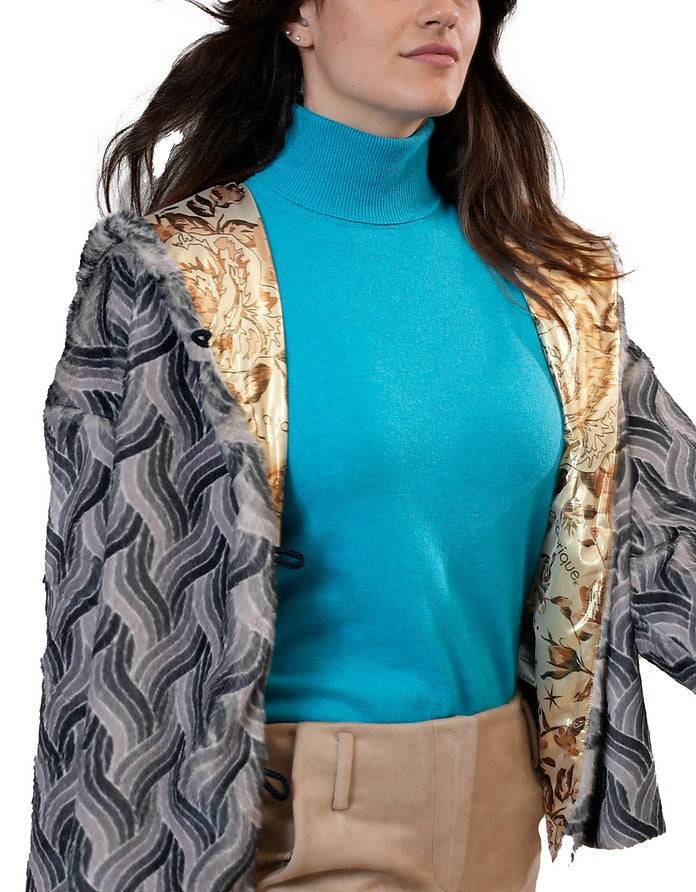 La Fabrique Violen Maglione in Turchese Sconto