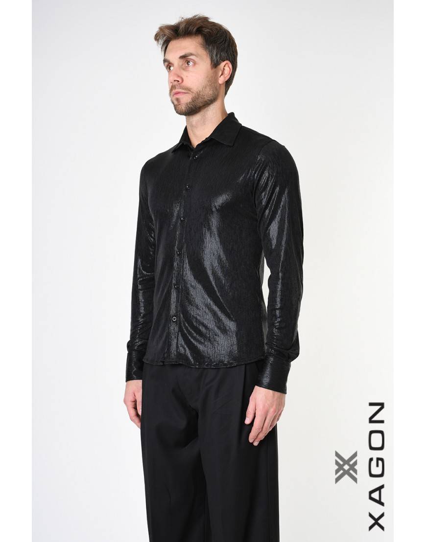 La haine inside us CAMICIA 2PLUREX Nero Nuova