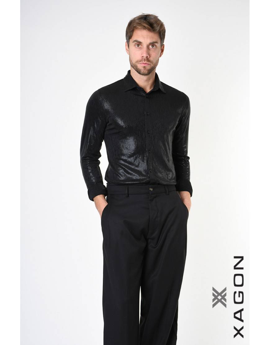 La haine inside us CAMICIA 2PLUREX Nero Nuova