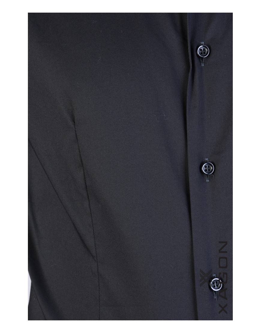 La haine inside us CAMICIA PAMATE Stretch Slim Fit Nero Qualità
