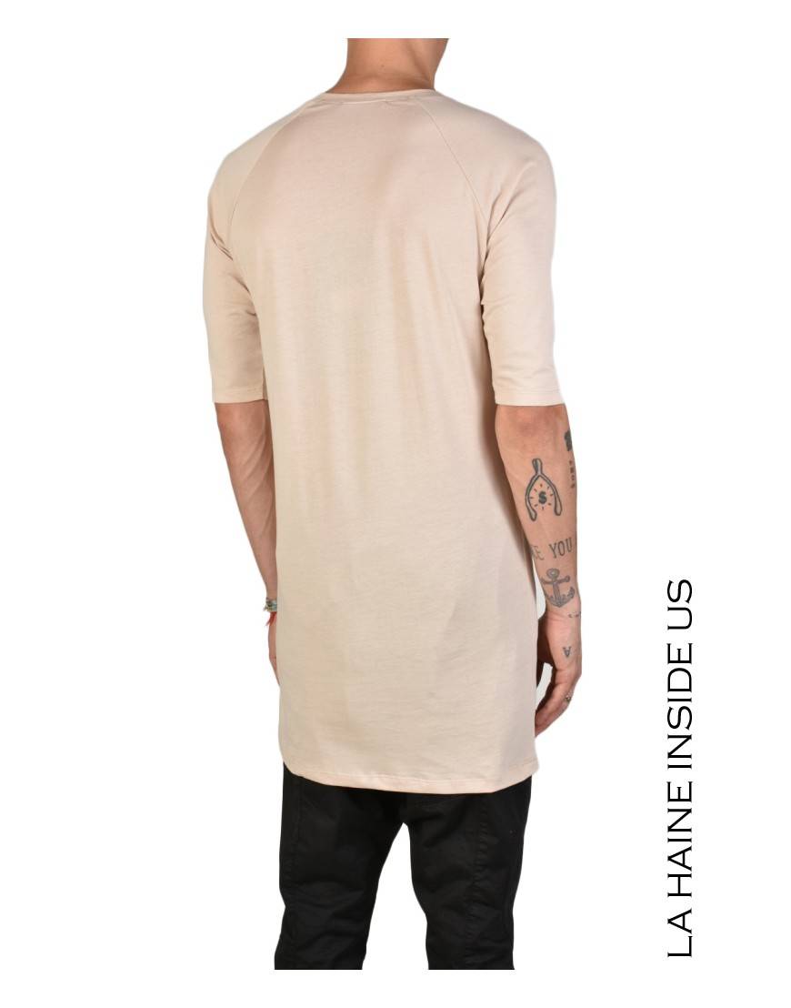 La haine inside us - PERMANENTE - 3M BASE T-SHIRT Versione Lunga Sabbia Acquista Ora