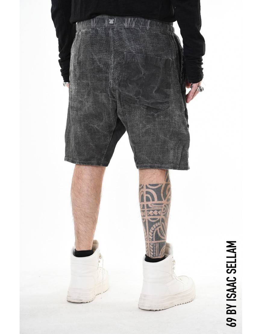 La haine inside us GUSSETS SHORT GRILLAGE PLOMB Vendita