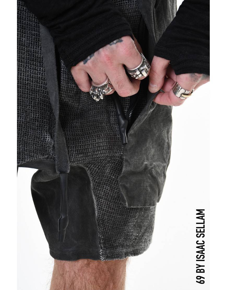 La haine inside us GUSSETS SHORT GRILLAGE PLOMB Vendita