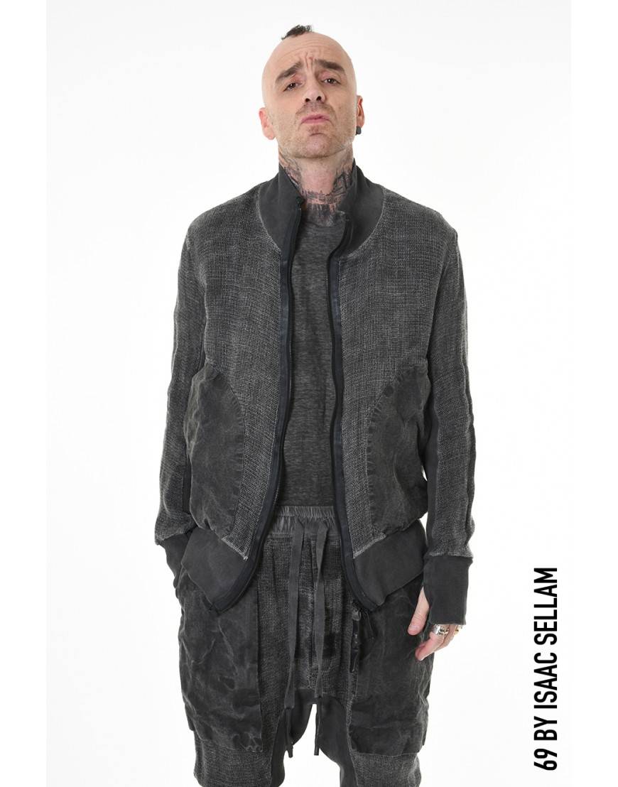 La haine inside us HIGH BOMBER GRILLAGE PLOMB Spedizione Gratuita