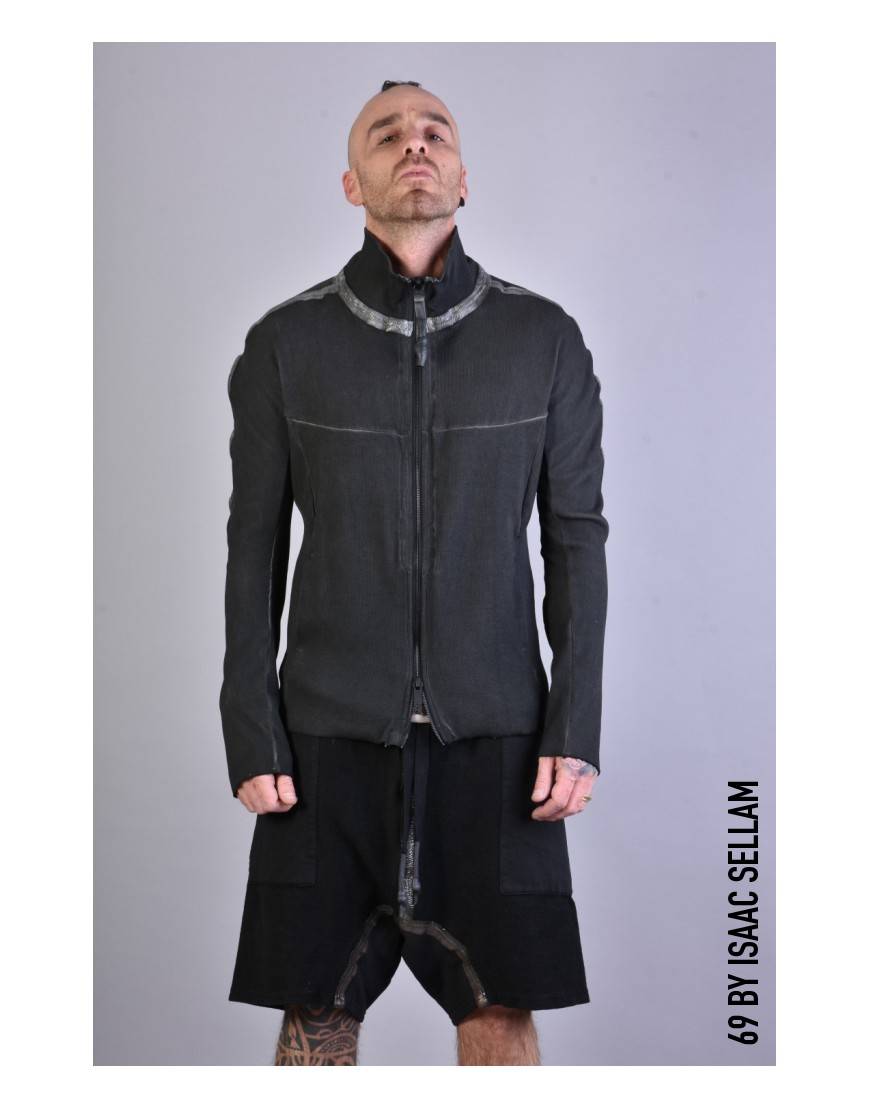 La haine inside us HUMANO ZIP RIBBED Piombo Soddisfazione Garantita