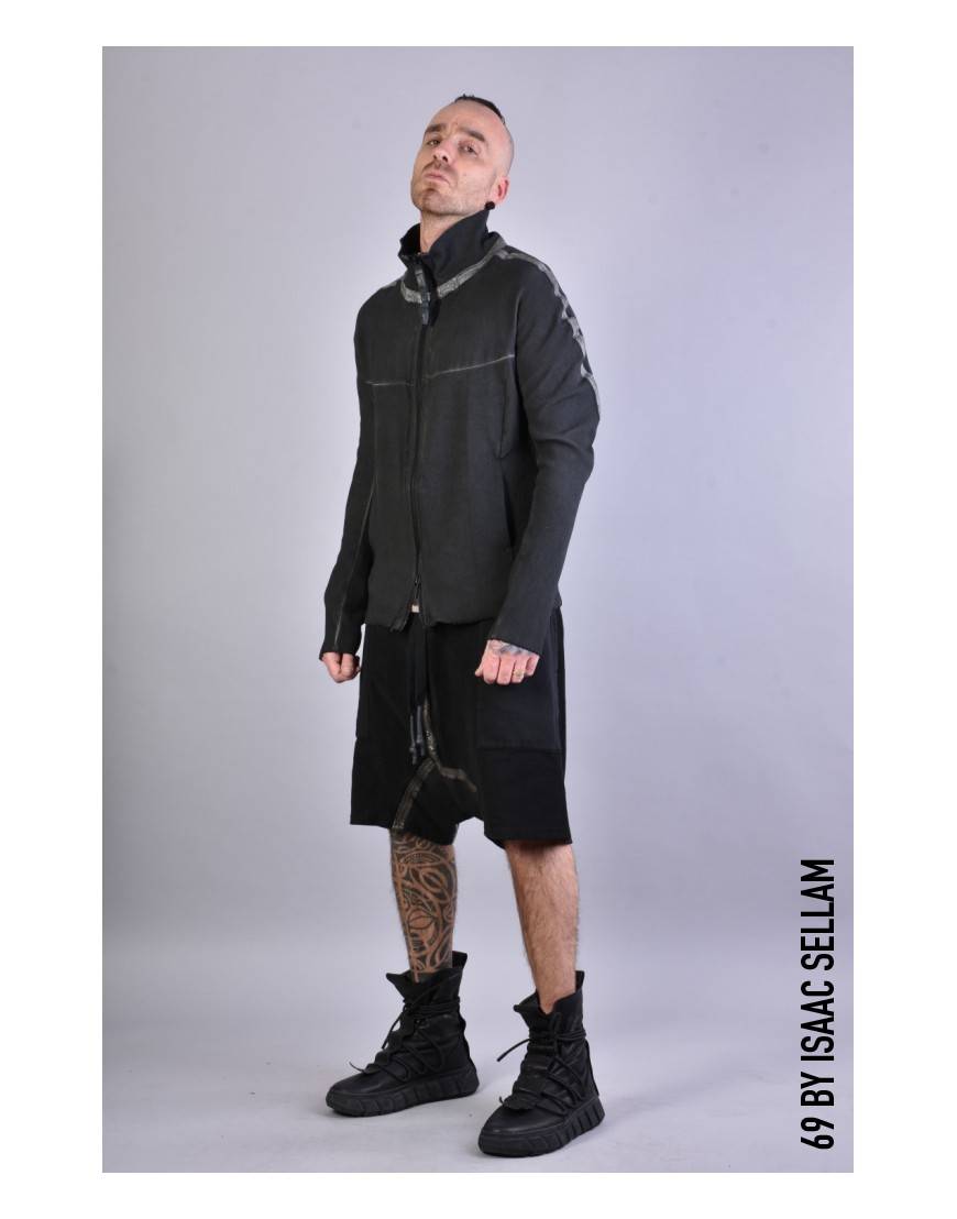 La haine inside us HUMANO ZIP RIBBED Piombo Soddisfazione Garantita