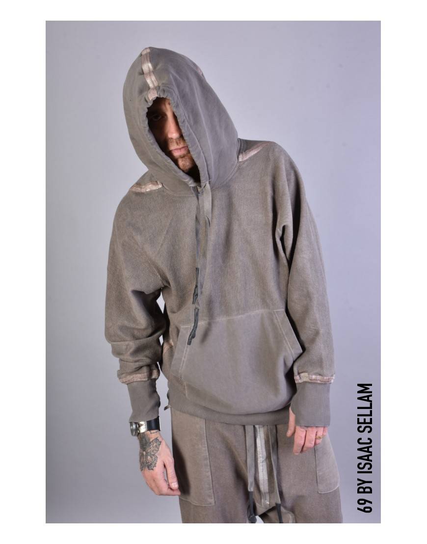 La haine inside us KANGOO HOOD SPONGE Taupe Qualità Garantita