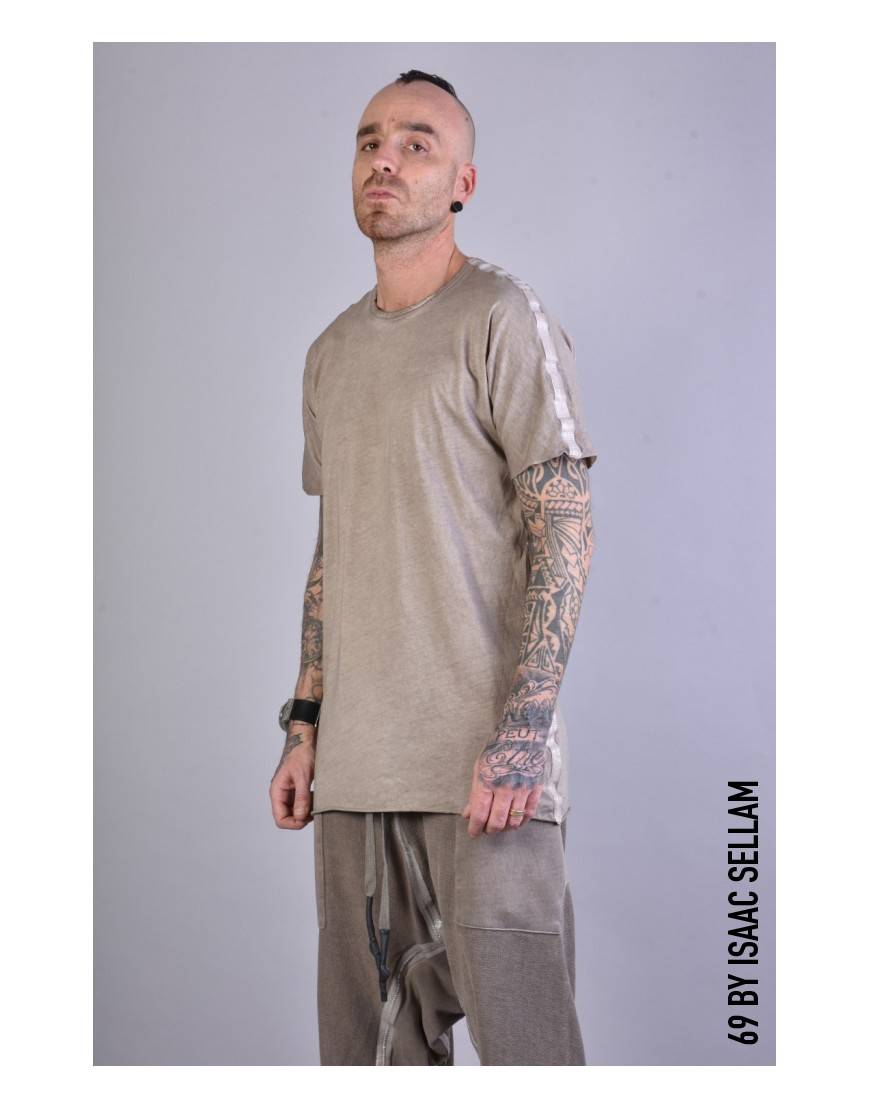La haine inside us MISTER T-SHIRT BANDE J150 Taupe Consegna Veloce