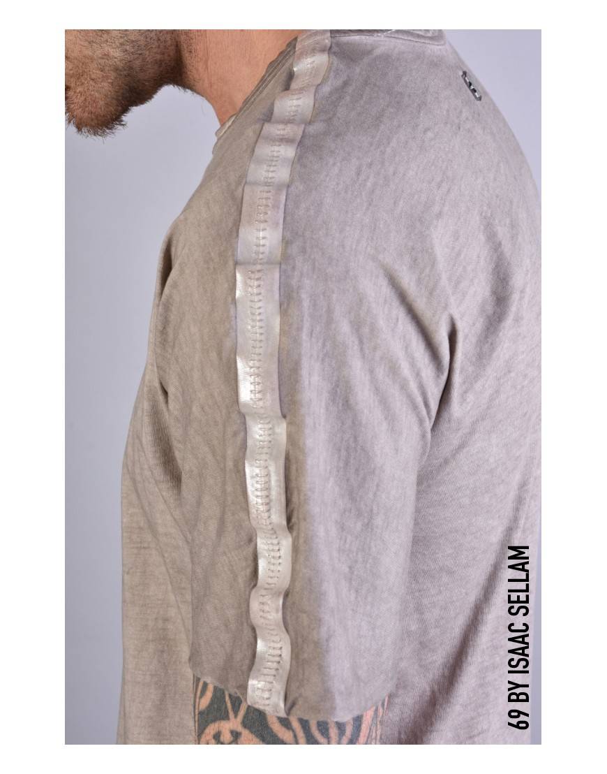 La haine inside us MISTER T-SHIRT BANDE J150 Taupe Consegna Veloce