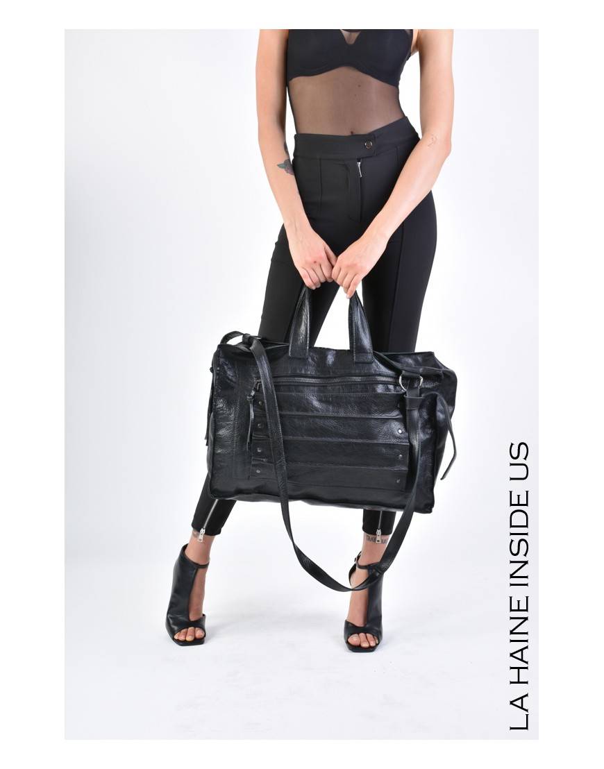 La haine inside us 3I LM168 BORSA UNISEX D Nero Vendita Calda