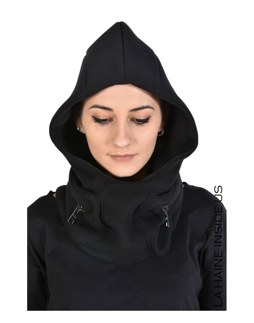 La haine inside us 3M CAPUNO CAPPUCCIO UNISEX Nero Saldi Di Fabbrica