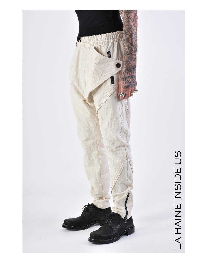 La haine inside us 3B LM133 PANTALONE Ecru Negozio