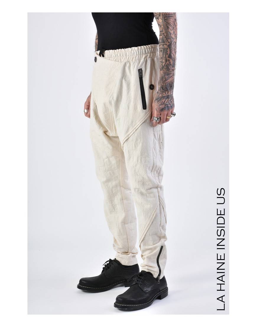 La haine inside us 3B LM133 PANTALONE Ecru Negozio