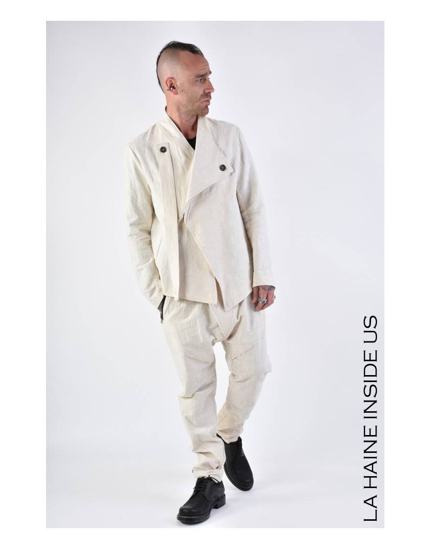 La haine inside us 3B LM134 GIACCA Ecru Nuova