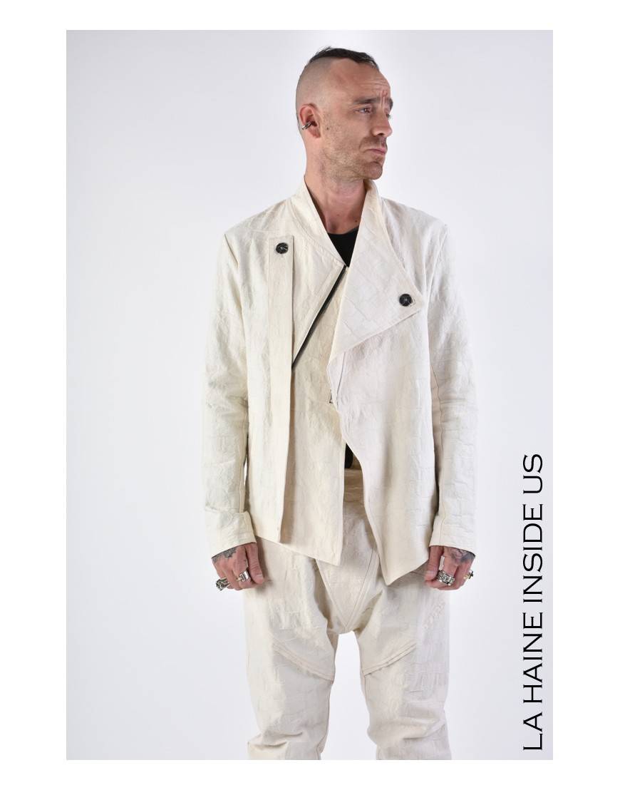 La haine inside us 3B LM134 GIACCA Ecru Nuova