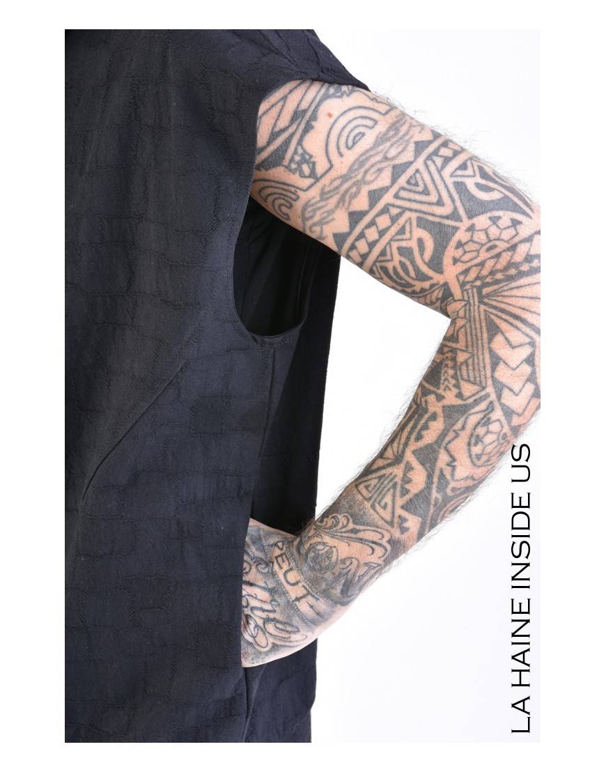 La haine inside us 3B LM135 SMANICATO Nero Latest fashion