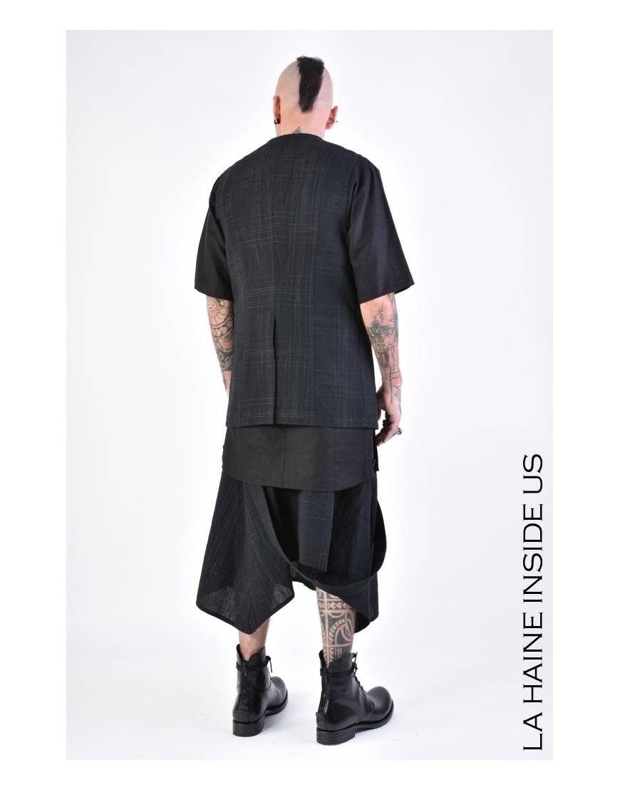La haine inside us 3B LM144 GILET Nero In Linea