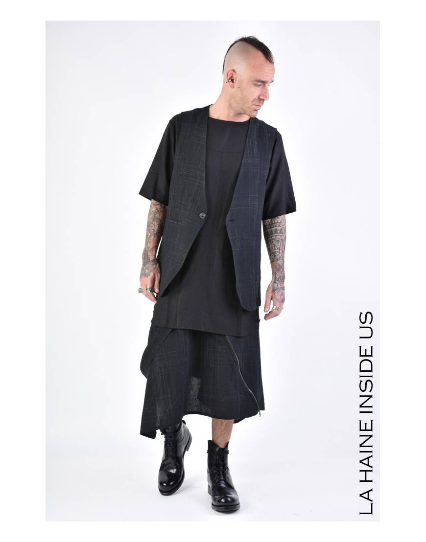 La haine inside us 3B LM144 GILET Nero In Linea