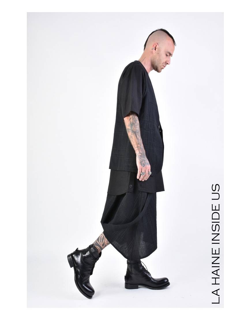 La haine inside us 3B LM144 GILET Nero In Linea