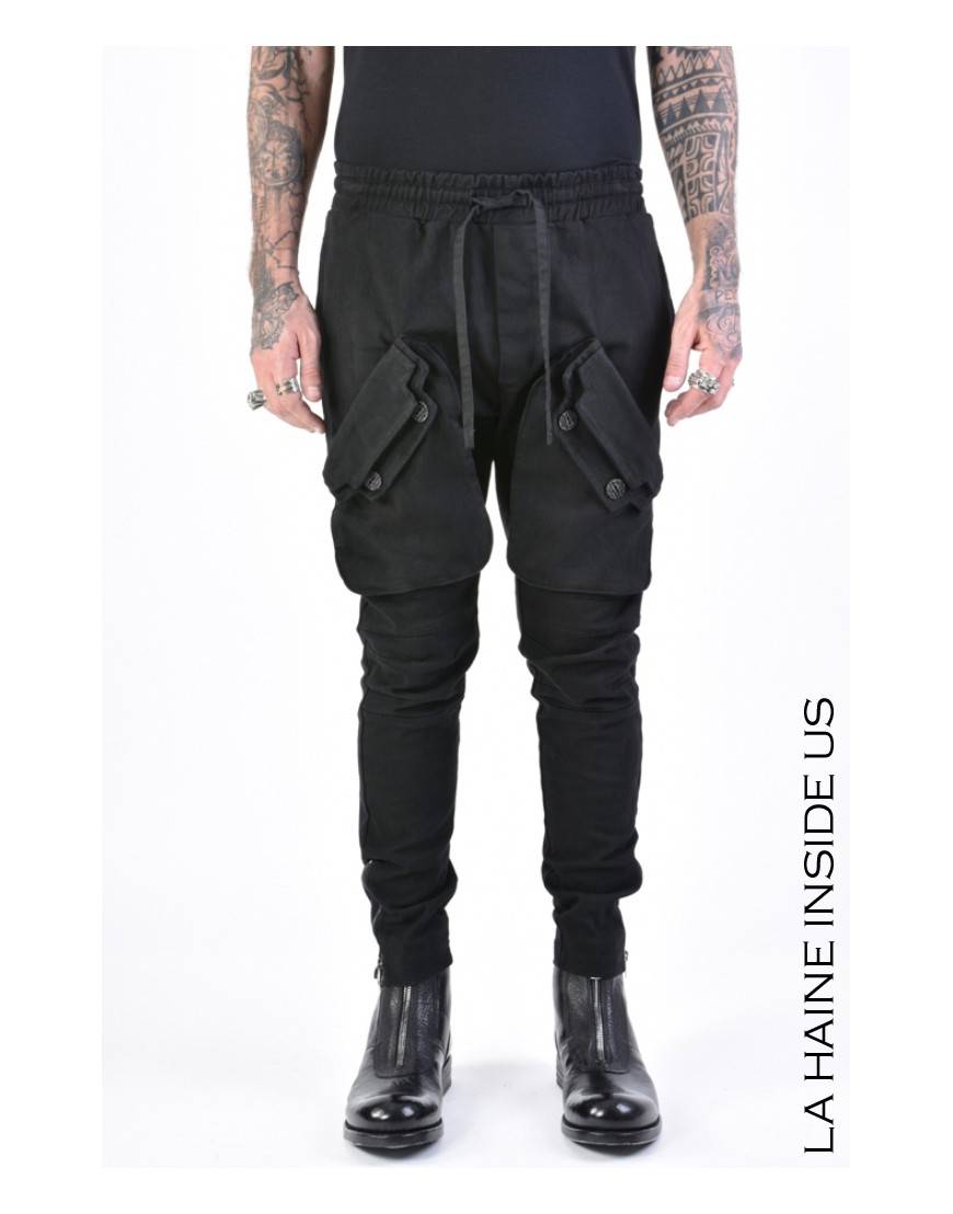 La haine inside us 3B LM146 PANTALONE Nero Qualità