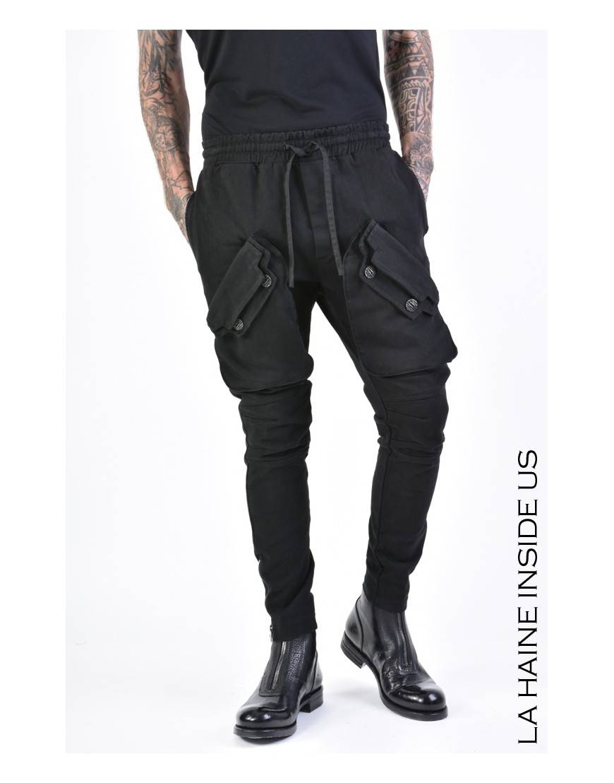 La haine inside us 3B LM146 PANTALONE Nero Qualità