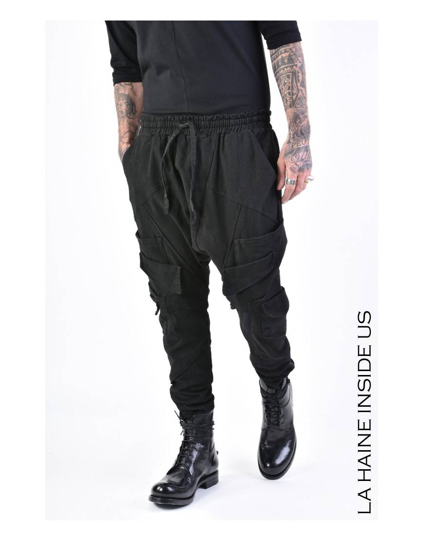 La haine inside us 3B LM155 PANTALONE Nero Vendita