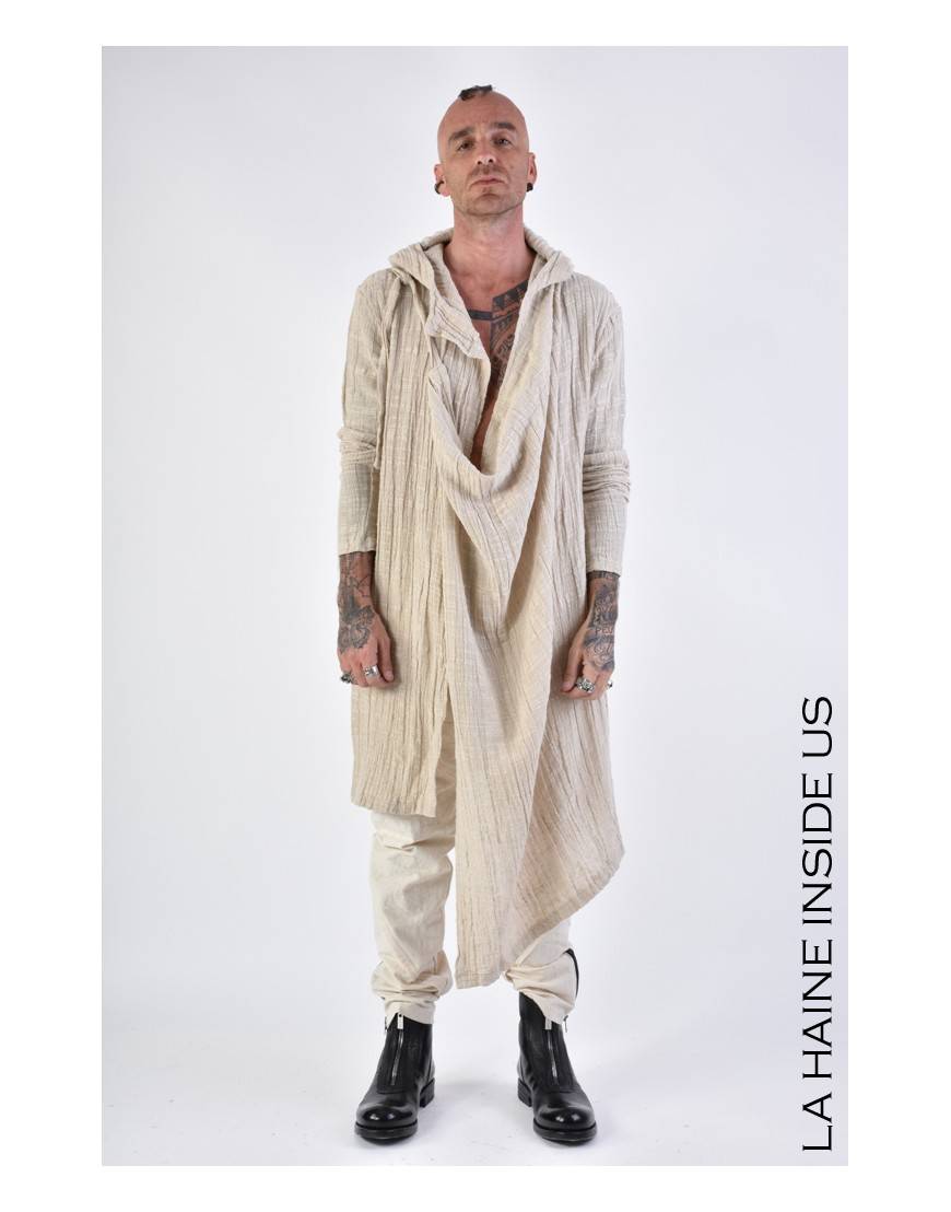 La haine inside us 3J LM164 CARDIGAN UNISEX U Beige Qualità Garantita