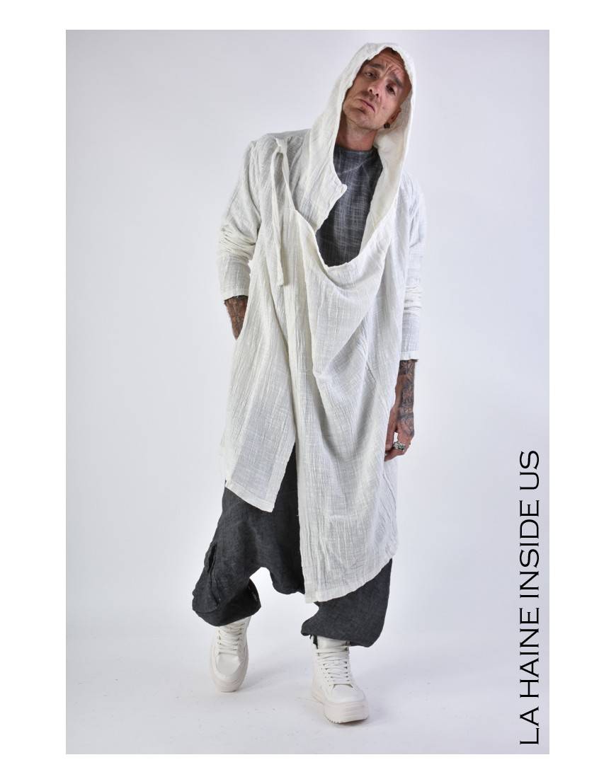 La haine inside us 3J LM164 CARDIGAN UNISEX U Bianco Negozi Online