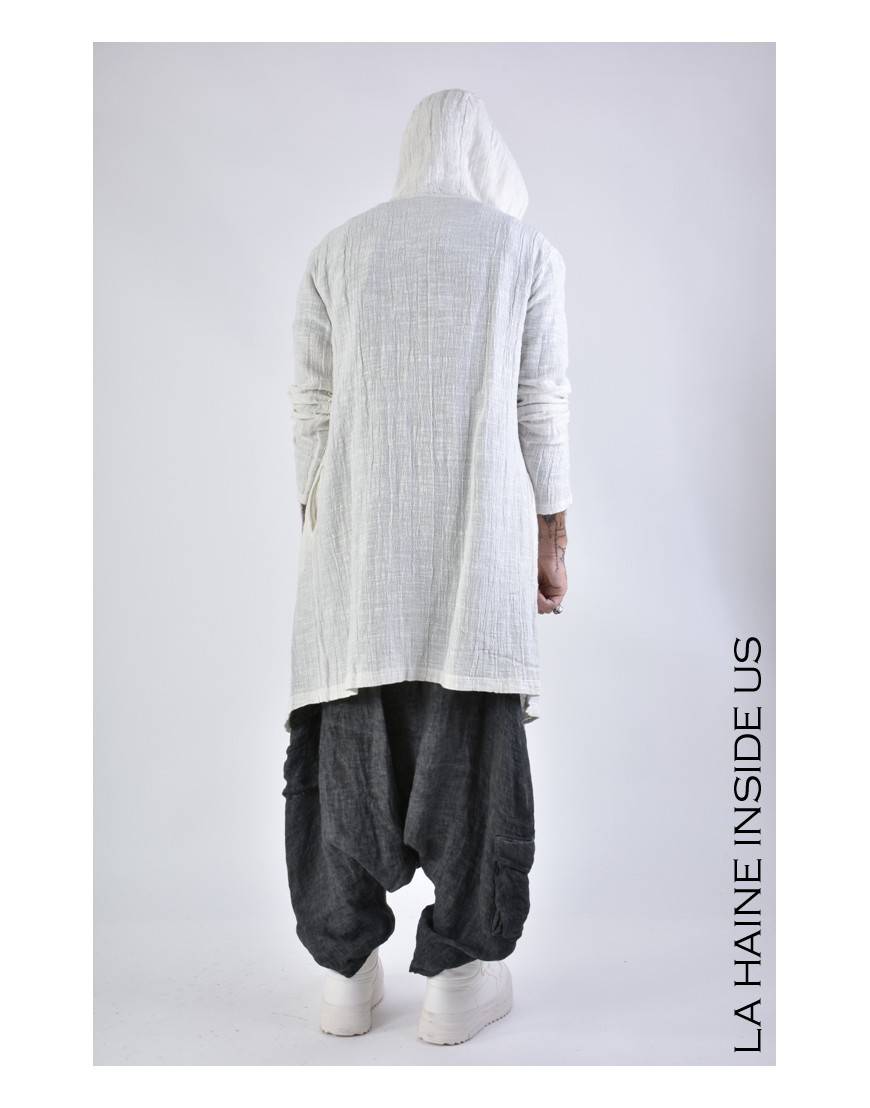 La haine inside us 3J LM164 CARDIGAN UNISEX U Bianco Negozi Online
