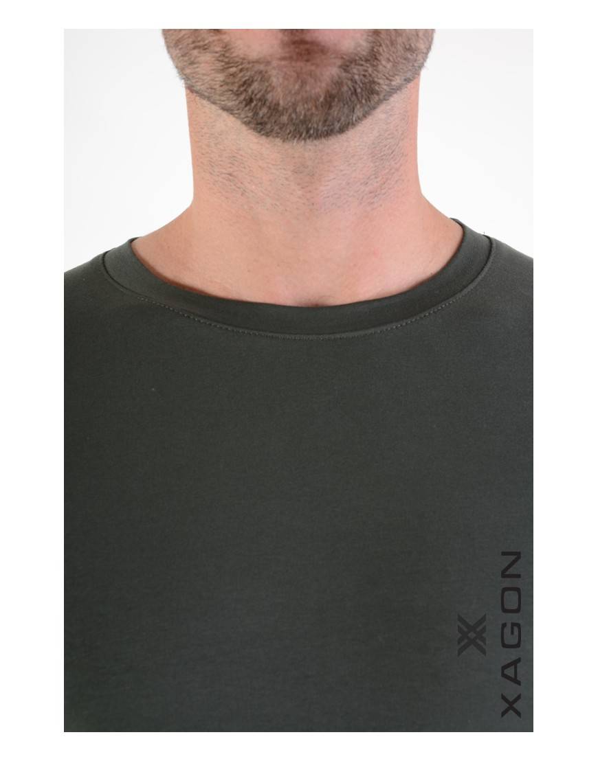 La haine inside us T-Shirt MD1012 Verde Vendita