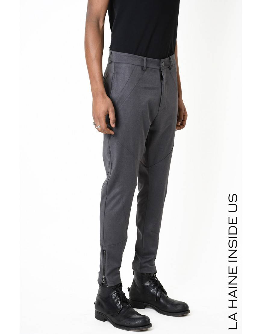 La haine inside us 3B LM198 PANTALONE Grigio Pezzi Unici