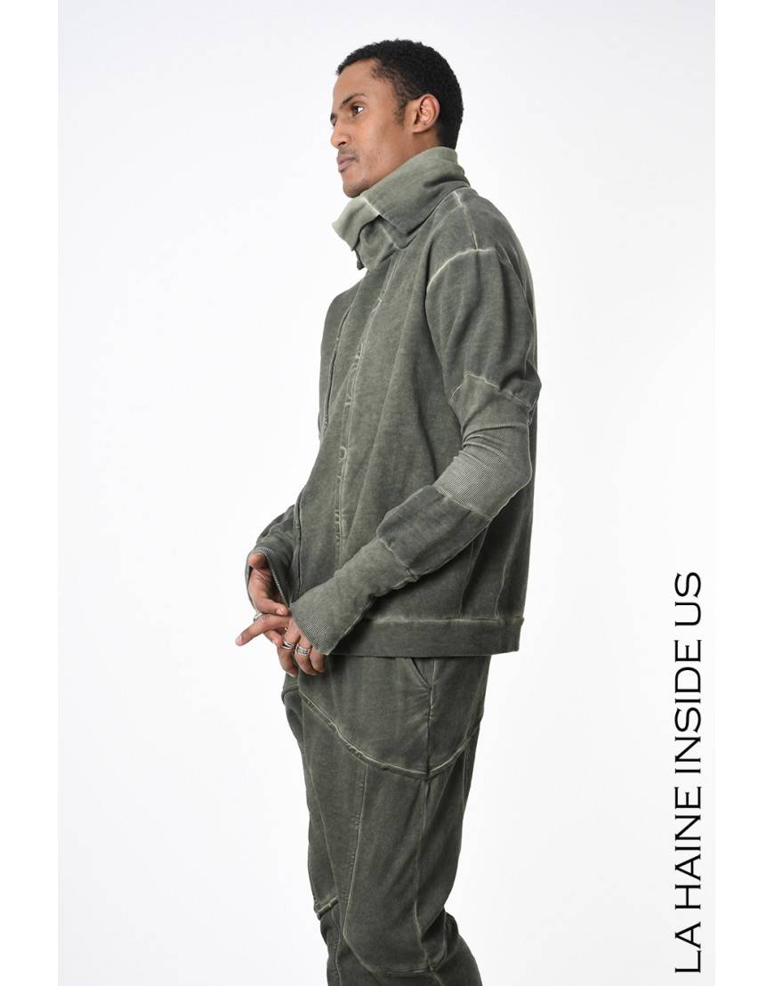 La haine inside us 3B LM200 FELPA Verde Consegna Veloce