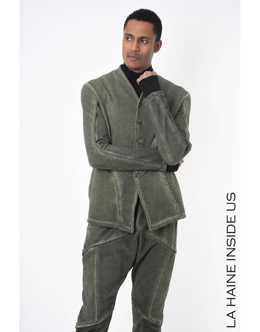 La haine inside us 3B LM227 GIACCA Verde Fino Al -60%